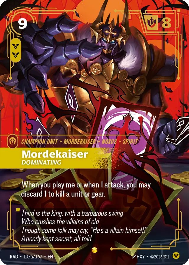Mordekaiser, Dominating