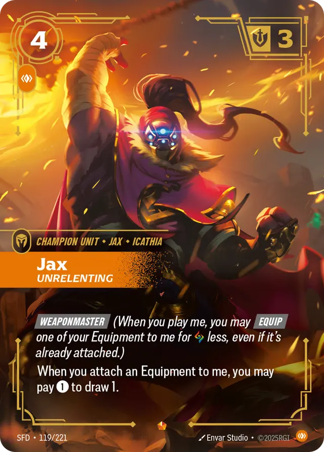 Jax, Unrelenting