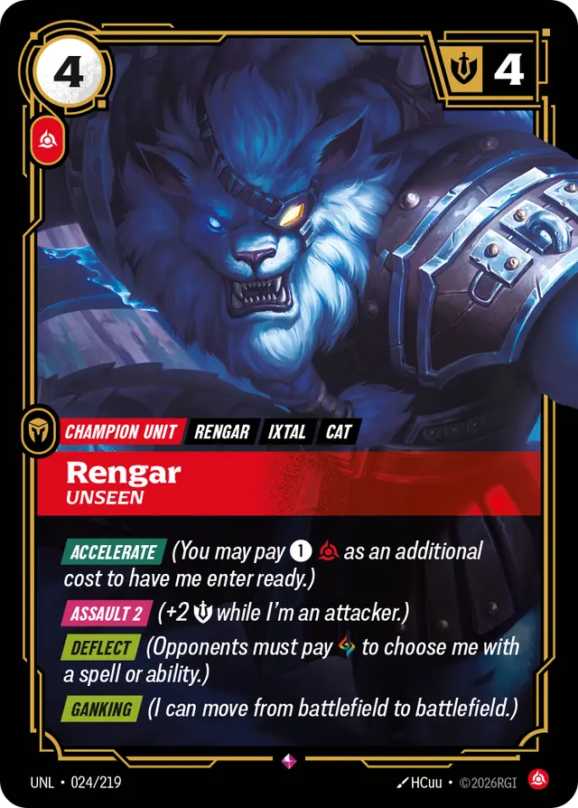 Rengar, Unseen