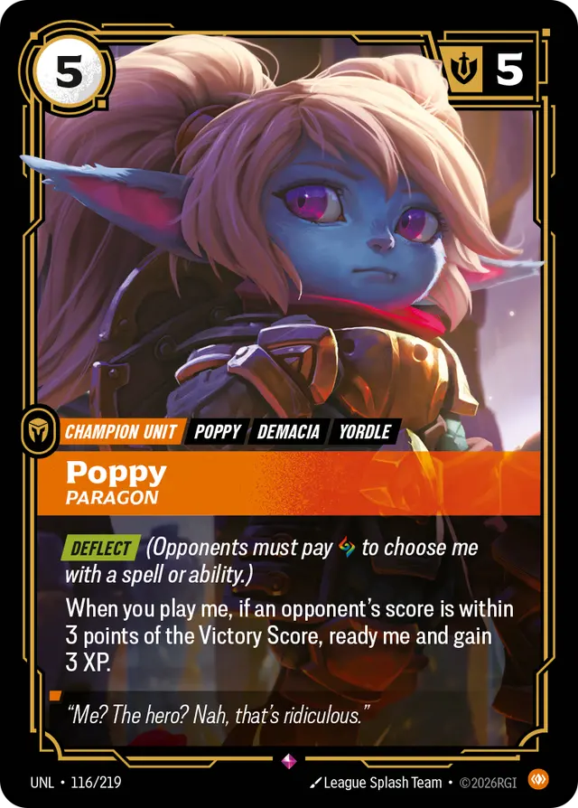 Poppy, Paragon